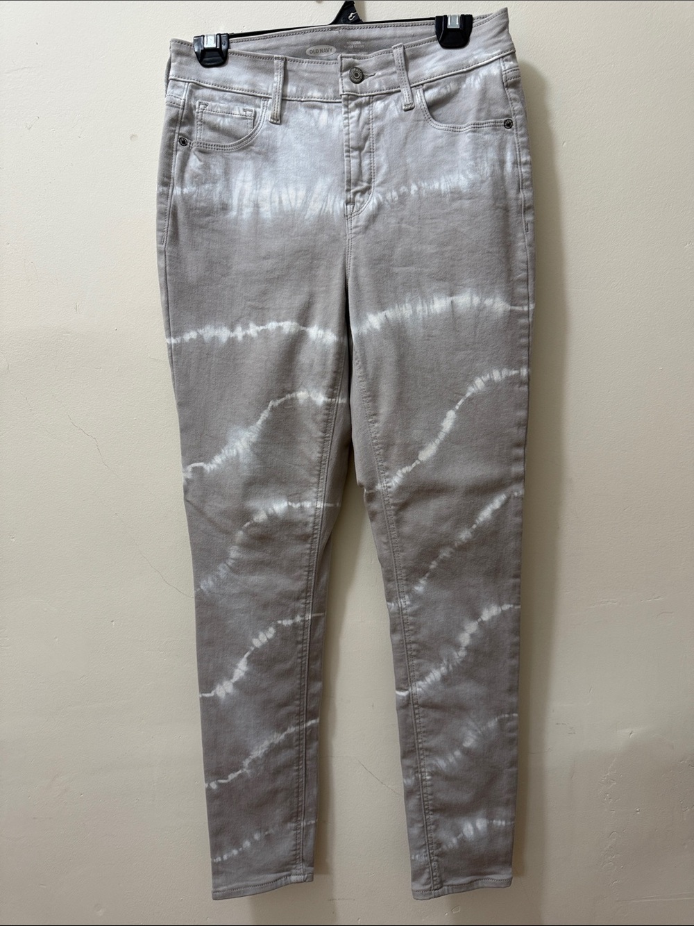 Old Navy Gray Tie-Dye Skinny Jeans